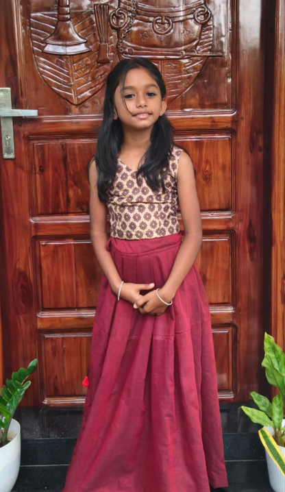 Zyara Fit Traditional and Mordern Top&Skirt