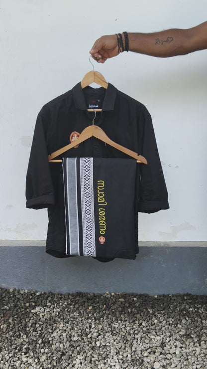 Ayyappa Printed Shirt and Mundu Combo