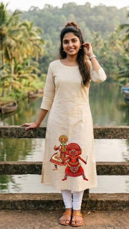 Theyyam Kadhakali Printed Kurti