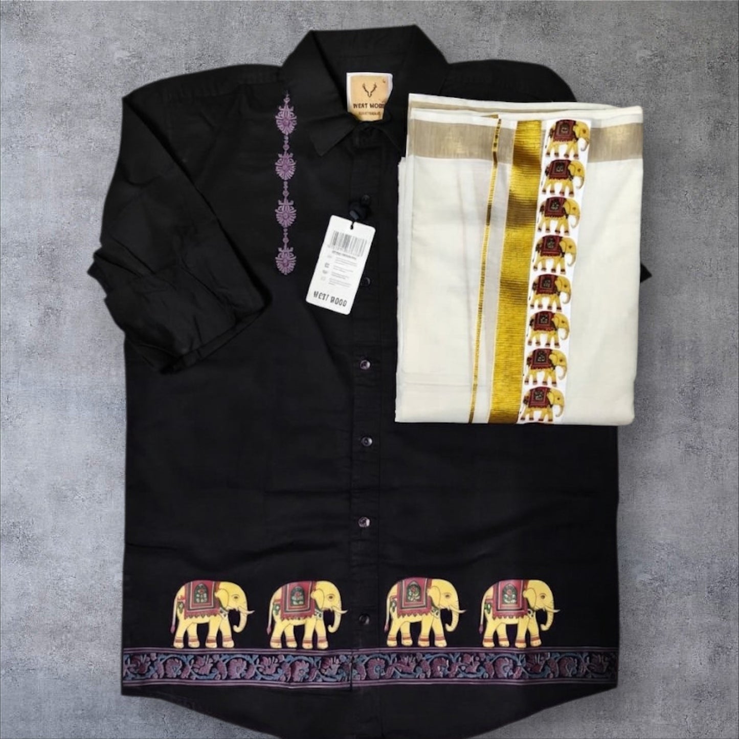 Shirt and Mundu Combo