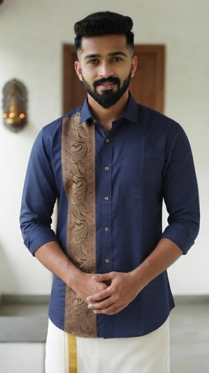 Classic Golden Printed Shirt