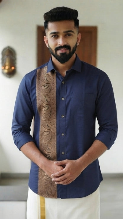 Classic Golden Printed Shirt