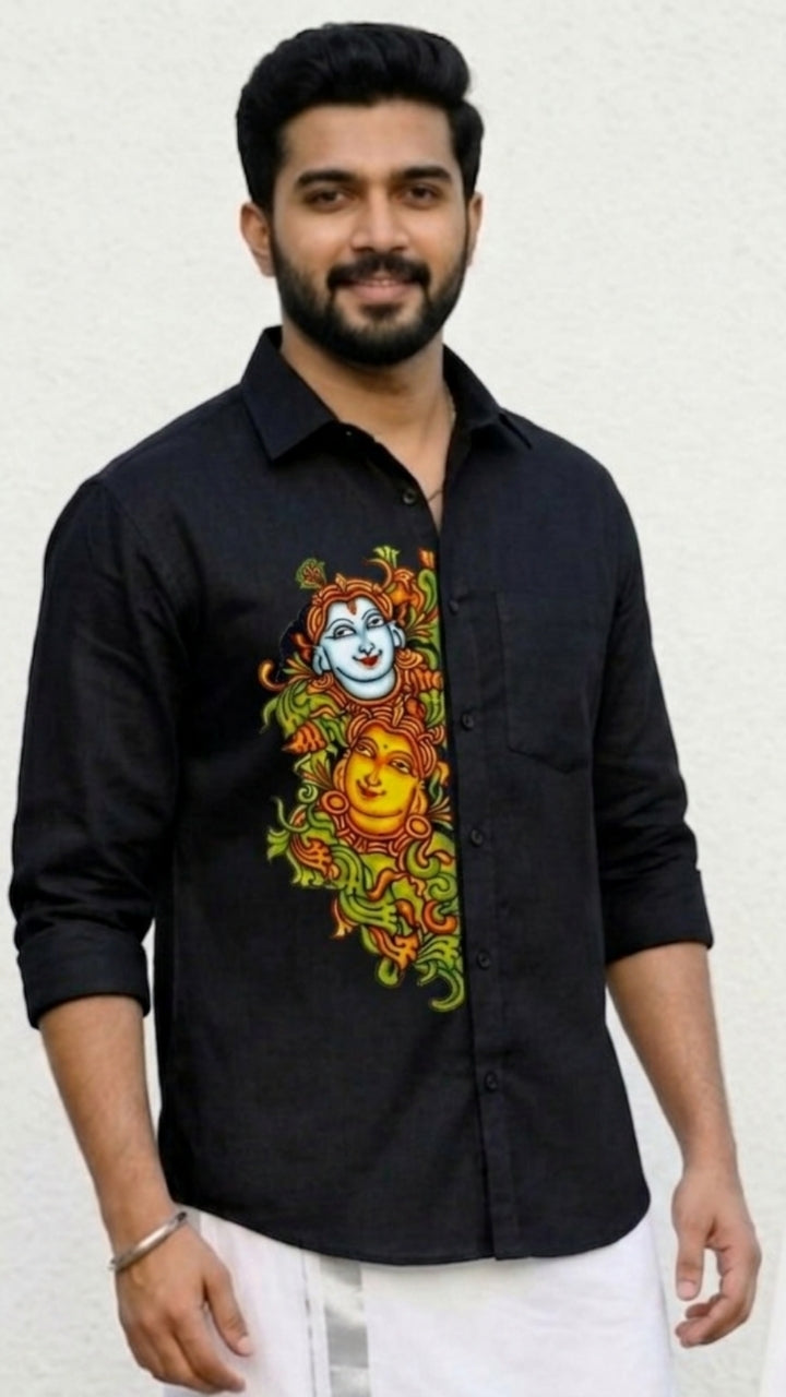 Mural Printed Cotton Shirts
