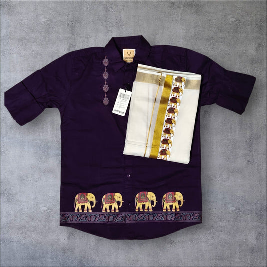 Shirt and Mundu Combo