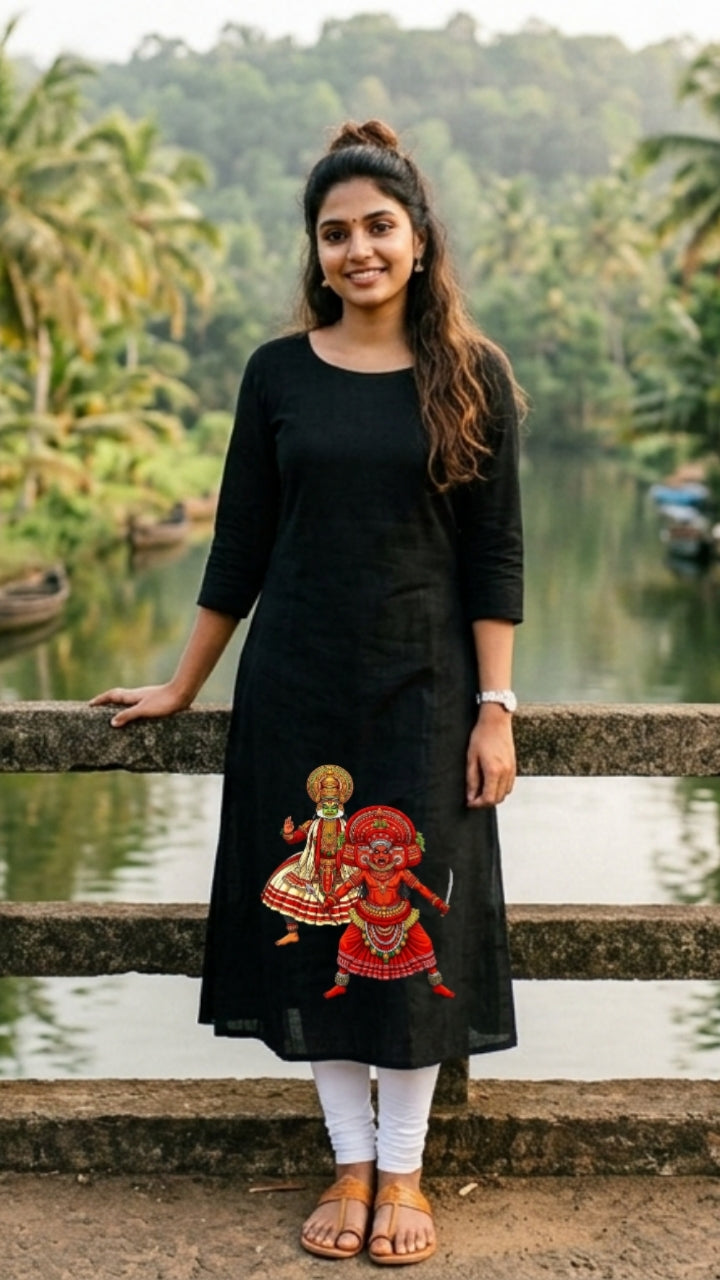 Theyyam Kadhakali Printed Kurti