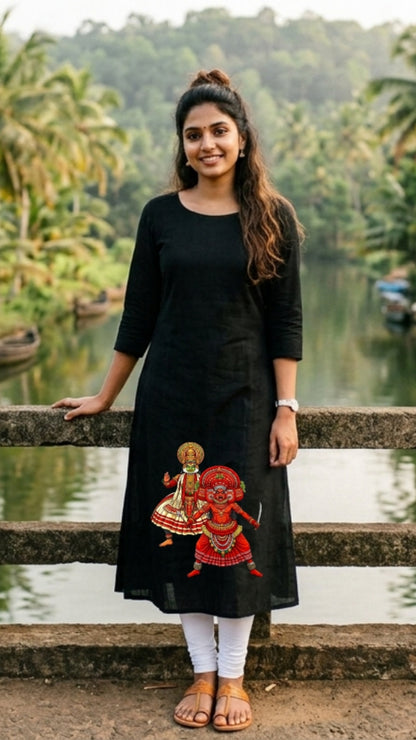 Theyyam Kadhakali Printed Kurti