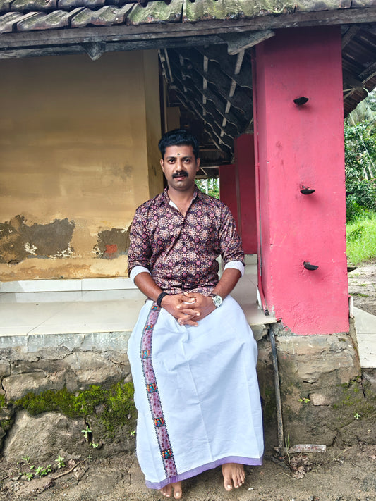 Men Shirt Mundu Combo