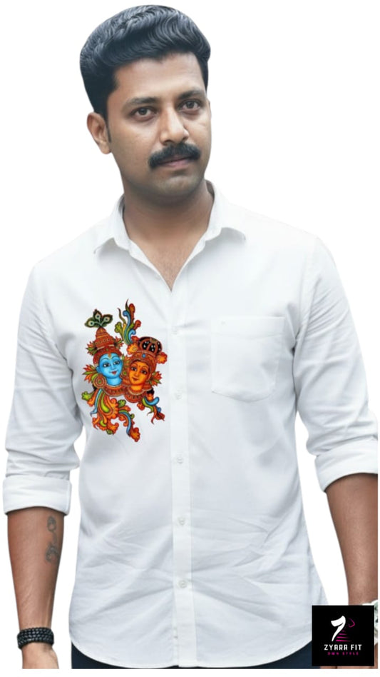 Radhakrishna Mural Printed Shirts