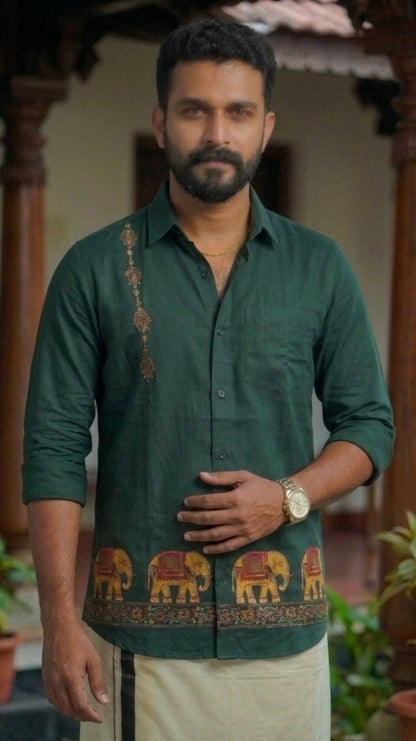 Elephant Print Shirt