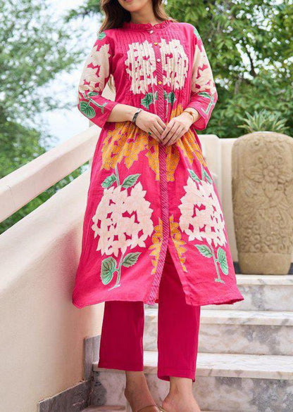 Zyara Mul Cotton Kurti with Bottom