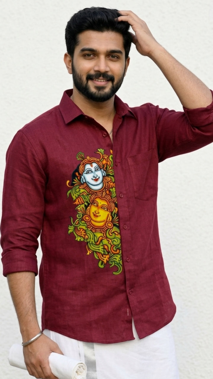 Mural Printed Cotton Shirts