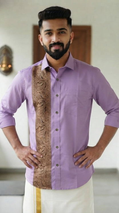 Classic Golden Printed Shirt