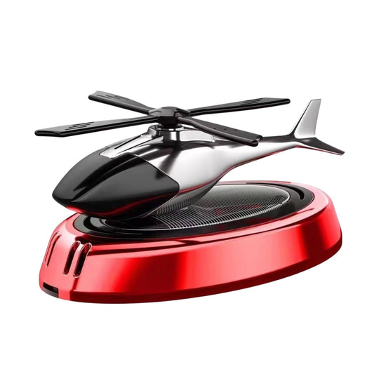 Solar Helicopter Car Air Freshener: Jasmine Breeze Edition
